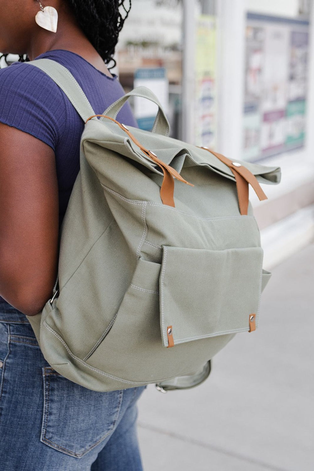 Alison Roll Top Backpack